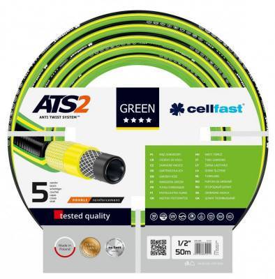 Будкрам купити Cellfast Шланг садовий GREEN ATS 1/2", 50м, 5 шарів, до 30 Бар, -20…+60°C
