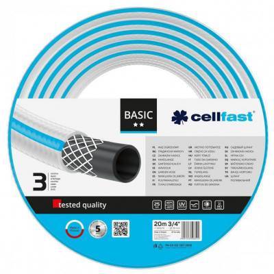 Будкрам купити Cellfast Шланг садовий BASIC 3/4' 20м, 3 шари, до 25 Бар, -20…+60°C