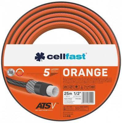Будкрам купити Cellfast Садовий шланг ORANGE 1/2', 25 м, 5 шарів, до 24 Бар, -10…50°C