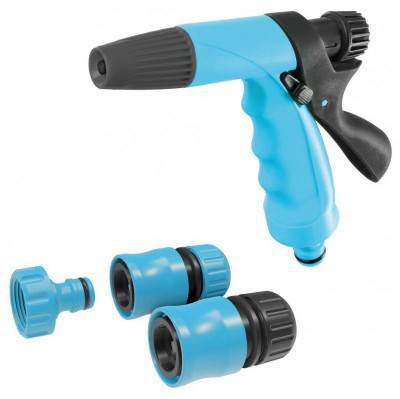 Будкрам купити Cellfast Набір для поливу BASIC, зрошувач пістолета+ 2конектора 1/2-5/8 + адаптер 3/4