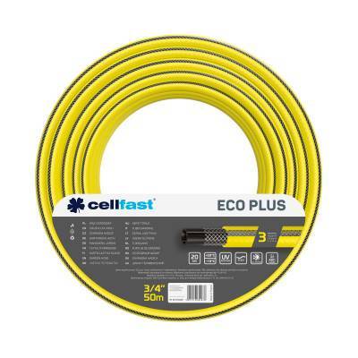 Будкрам купити Cellfast Шланг садовий ECO PLUS 3/4" 50м, 3 шари, до 20 Бар, -10…+50°C