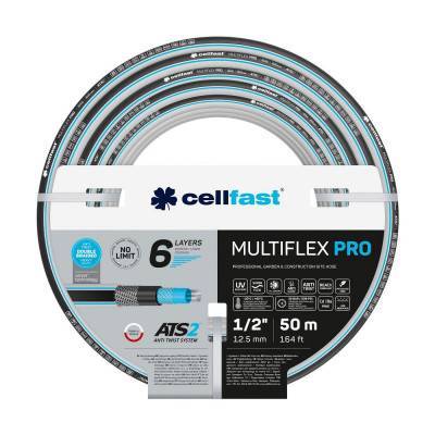 Будкрам купити Cellfast Шланг садовий MULTIFLEX PRO 1/2" 50м, 6 шарів, до 35 Бар, -20…+65°C