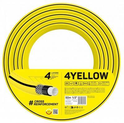 Будкрам купити Cellfast Шланг садовий 4YELLOW 1/2" 50м, 4 шари, до 20 Бар, -10…+50°C