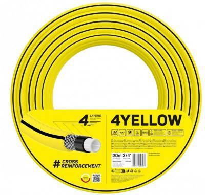 Будкрам купити Cellfast Шланг садовий 4YELLOW 3/4" 20м, 4 шари, до 20 Бар, -10…+50°C