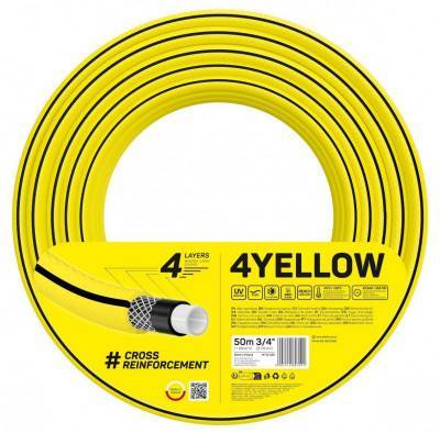 Будкрам купити Cellfast Шланг садовий 4YELLOW 3/4" 50м, 4 шари, до 20 Бар, -10…+50°C