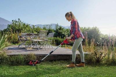 Будкрам купити Ножиці акумуляторні для трави Einhell GE-CG 18/100 Li T-Solo Ножиці акумуляторні для трави Einhell GE-CG 18/100 Li T-Solo 12