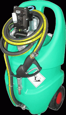 Будкрам купити Міні-АЗС для палива (бензин) 55л  з електр. насосом 12В, трансп. колеса