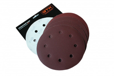 Будкрам купить Круг шлифовальный с отверстиями  180мм Р-80, липучка, (5шт.) Круг шлифовальный с отверстиями  180мм Р-80, липучка, (5шт.) 4