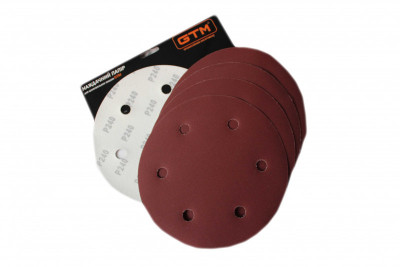 Будкрам купити Коло шліфувальне з отворами 215мм Р-120, липучка, (5шт.) Коло шліфувальне з отворами 215мм Р-120, липучка, (5шт.) 4