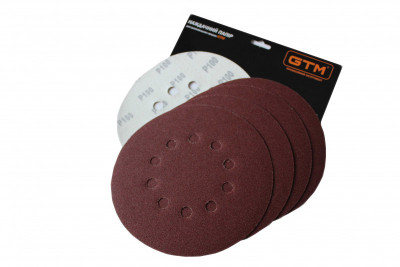 Будкрам купити Коло шліфувальне з отворами 215мм Р-180, липучка, (5шт.) Коло шліфувальне з отворами 215мм Р-180, липучка, (5шт.) 3
