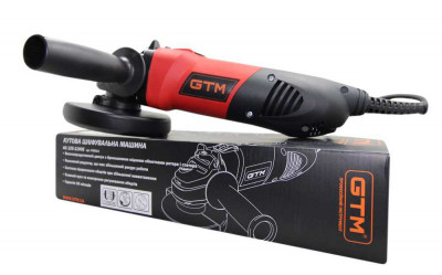 Будкрам купить Угловая шлифмашина GTM AG-125/1100E 125мм, 1100Вт, 3000-10000об/мин, М14, пл.пуск Угловая шлифмашина GTM AG-125/1100E 125мм, 1100Вт, 3000-10000об/мин, М14, пл.пуск 3