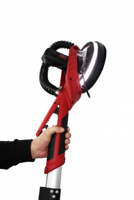 Будкрам купить Стеношлифовальная машина GTM SZL-225FV-2 (жираф) 225мм, 750Вт, 900-1800/мин, LED-подсветка раб.зоны