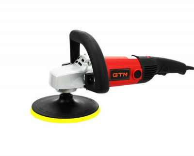 Будкрам купити Полірувальна машина GTM PO180/1300E 180мм, 1300Вт, 400-2200об/хв, пл.пуск Полірувальна машина GTM PO180/1300E 180мм, 1300Вт, 400-2200об/хв, пл.пуск 3