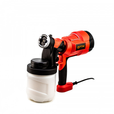 Будкрам купить Краскораспылитель GTM SG400, 400Вт, 800мл/мин, 900мл резервуар, сопло 2,5мм Краскораспылитель GTM SG400, 400Вт, 800мл/мин, 900мл резервуар, сопло 2,5мм 1