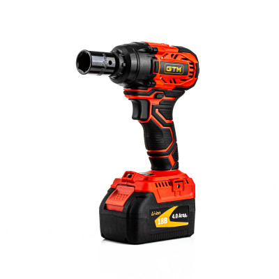 Будкрам купить Гайковерт аккумуляторный ударный  GTM IWC18/320BL, 18В, 320Нм, 1/2" +акум.4Ач-2шт, зарядное устройство Гайковерт аккумуляторный ударный  GTM IWC18/320BL, 18В, 320Нм, 1/2" +акум.4Ач-2шт, зарядное устройство 2