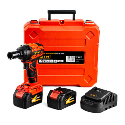 Будкрам купить Гайковерт аккумуляторный ударный  GTM IWC18/320BL, 18В, 320Нм, 1/2" +акум.4Ач-2шт, зарядное устройство Гайковерт аккумуляторный ударный  GTM IWC18/320BL, 18В, 320Нм, 1/2" +акум.4Ач-2шт, зарядное устройство 5