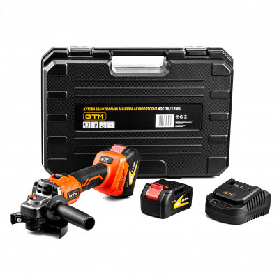 Будкрам купить Угловая шлифмашина аккумуляторная GTM AGC18/125BL 125мм, 18В, 3000-8500об/мин +акум.4Ач-2шт, зарядное устройство Угловая шлифмашина аккумуляторная GTM AGC18/125BL 125мм, 18В, 3000-8500об/мин +акум.4Ач-2шт, зарядное устройство 4