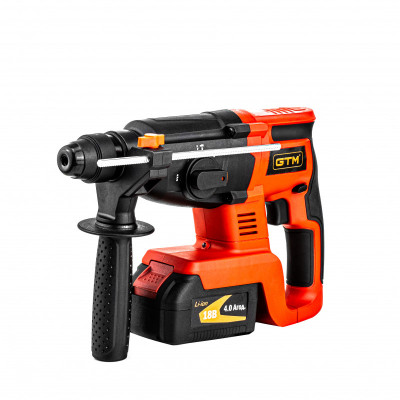 Будкрам купити Перфораторакумуляторний GTM + RHC18/22BL, 18В, 2,2Дж, 0-1100об/хв +акум.4Аг-2шт, зарядний пристрій Перфораторакумуляторний GTM + RHC18/22BL, 18В, 2,2Дж, 0-1100об/хв +акум.4Аг-2шт, зарядний пристрій 3