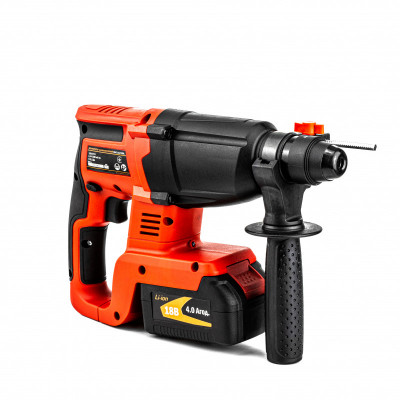 Будкрам купити Перфораторакумуляторний GTM + RHC18/22BL, 18В, 2,2Дж, 0-1100об/хв +акум.4Аг-2шт, зарядний пристрій Перфораторакумуляторний GTM + RHC18/22BL, 18В, 2,2Дж, 0-1100об/хв +акум.4Аг-2шт, зарядний пристрій 4