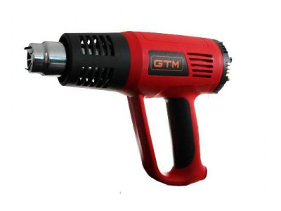 Будкрам купити Термоповітродувка GTM HG2000E, 2000Вт, 80-600С, 300/500л/хв