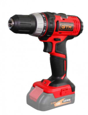 Будкрам купити Дриль-шурупокрут акумуляторний GTM DS18/40P, 18В, 40Нм, 2шв, КАРКАС (без АКБ і ЗП)
