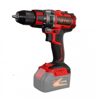 Будкрам купити Дриль-шурупокрут акумуляторний GTM DSI18/75BL з ударом, 18В, 75Нм, 2шв, КАРКАС (без АКБ і ЗП)