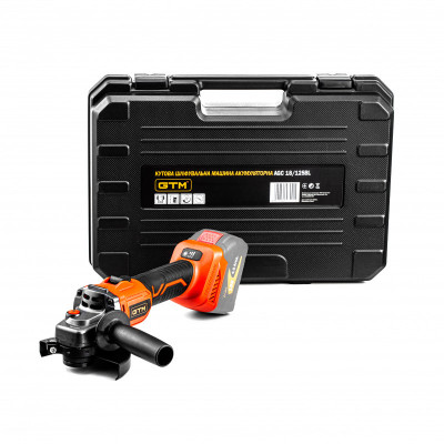 Будкрам купити Кутова шліфмашина акумуляторна GTM AGC18/125BL 125мм, 18В, 3000-8500об/хв, КАРКАС (без АКБ і ЗП)