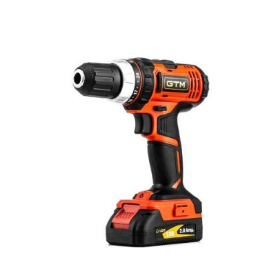 Будкрам купити Дриль-шурупокрут акумуляторний GTM DS18/40P, 18В, 40Нм, 2шв, КАРКАС (без АКБ і ЗП) Дриль-шурупокрут акумуляторний GTM DS18/40P, 18В, 40Нм, 2шв, КАРКАС (без АКБ і ЗП) 1