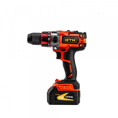 Будкрам купити Дриль-шурупокрут акумуляторний GTM DSI18/75BL з ударом, 18В, 75Нм, 2шв, КАРКАС (без АКБ і ЗП) Дриль-шурупокрут акумуляторний GTM DSI18/75BL з ударом, 18В, 75Нм, 2шв, КАРКАС (без АКБ і ЗП) 1