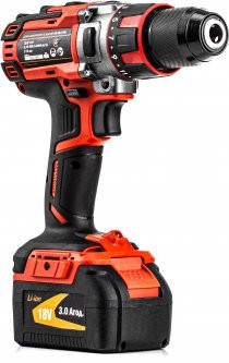 Будкрам купити Дриль-шурупокрут акумуляторний GTM DSI18/75BL з ударом, 18В, 75Нм, 2шв, КАРКАС (без АКБ і ЗП) Дриль-шурупокрут акумуляторний GTM DSI18/75BL з ударом, 18В, 75Нм, 2шв, КАРКАС (без АКБ і ЗП) 5