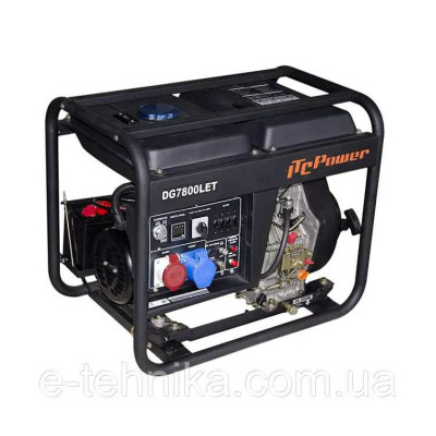 Будкрам купити Генераторна установка ITC Power DG7800LE-T дизель 6,0 кВт 220В/400В