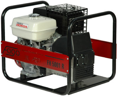 Будкрам купить Генераторная установка FOGO FH5001R 1ф-4,5кВт, двигатель Honda GX270, бак-6,2л, ручной старт