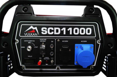 Будкрам купить Дизельный генератор Vulkan SCD11000 1ф 9кВт электростарт Дизельный генератор Vulkan SCD11000 1ф 9кВт электростарт 6