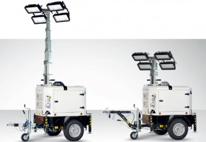 Будкрам купить Световая башня 4х320Вт с генератором 3,5кВт 8,5м