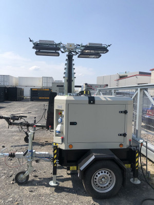 Будкрам купить Световая башня 4х320Вт с генератором 3,5кВт 8,5м Световая башня 4х320Вт с генератором 3,5кВт 8,5м 2