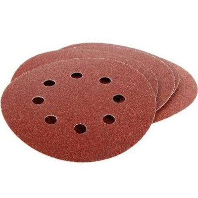 Будкрам купити Коло шліфувальне (5 шт; 125 мм; 8 отворів; P100; липучка) Sturm 9010-H125-100