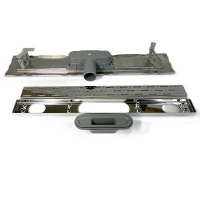 Будкрам купить Душевой канал ELITE LEGAL 60 см, горизонтальный,  нержавеющая сталь, решётка дождь Sanpreis Душевой канал ELITE LEGAL 60 см, горизонтальный,  нержавеющая сталь, решётка дождь Sanpreis 5