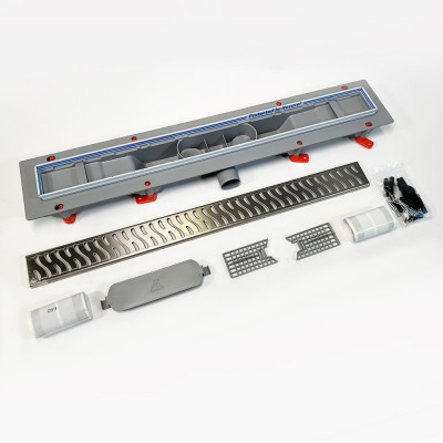 Будкрам купить Душевой канал CH 650 HN1 65 см с фланцем, горизонтальный выход, решетка из нержавеющей стали Sanpreis Душевой канал CH 650 HN1 65 см с фланцем, горизонтальный выход, решетка из нержавеющей стали Sanpreis 8