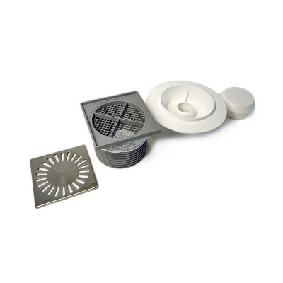 Будкрам купить Двухкорпусный душевой трап NEPTUN 420 XL 12.2х12.2 см, вертикальный, сухой затвор Sanpreis Двухкорпусный душевой трап NEPTUN 420 XL 12.2х12.2 см, вертикальный, сухой затвор Sanpreis 4