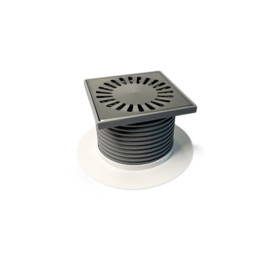 Будкрам купить Двухкорпусный душевой трап NEPTUN 420 XL 12.2х12.2 см, вертикальный, сухой затвор Sanpreis