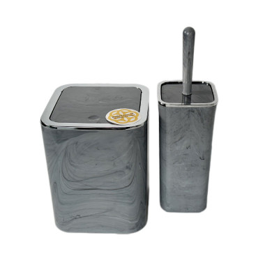 Будкрам купить Набор аксессуаров для ванной комнаты Kare 2в1, мрамор OKYANUS Набор аксессуаров для ванной комнаты Kare 2в1, мрамор OKYANUS 2