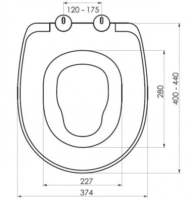 Будкрам купити Сидіння для унітазу з мікроліфтом Universal, термопласт Sanpreis Сидіння для унітазу з мікроліфтом Universal, термопласт Sanpreis 6