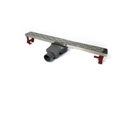 Будкрам купить Душевой трап ALFA ROTATION 60 см, горизонтальный, с двойным затвором, поворотный сифон, решётка дождь Sanpreis