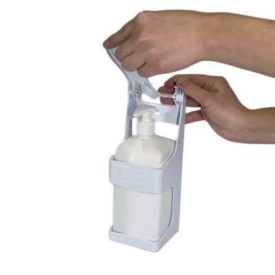 Будкрам купить Пластиковый дозатор для мыла  локтевой, белый, объем 1 Л Afacan Plastik Пластиковый дозатор для мыла  локтевой, белый, объем 1 Л Afacan Plastik 4