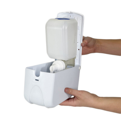 Будкрам купити Дозатор для рідкого мила-піни, білий, об'єм 1Л Afacan Plastik Дозатор для рідкого мила-піни, білий, об'єм 1Л Afacan Plastik 3