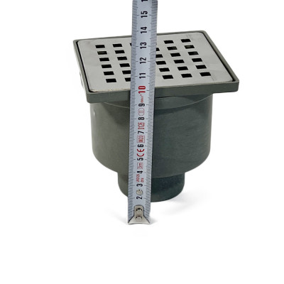 Будкрам купити Душовий трап DRAIN KLEPPER 10x10 см, вертикальний, із сухим затвором, грати квадрат Sanpreis Душовий трап DRAIN KLEPPER 10x10 см, вертикальний, із сухим затвором, грати квадрат Sanpreis 8