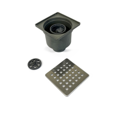 Будкрам купити Душовий трап DRAIN KLEPPER 10x10 см, вертикальний, із сухим затвором, грати квадрат Sanpreis Душовий трап DRAIN KLEPPER 10x10 см, вертикальний, із сухим затвором, грати квадрат Sanpreis 5