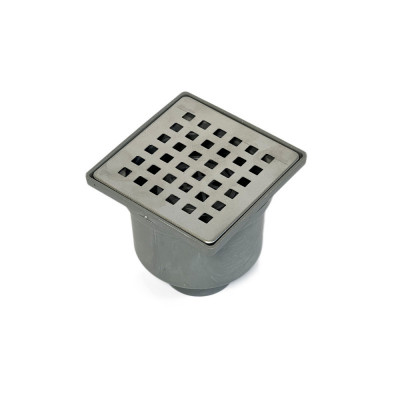Будкрам купити Душовий трап DRAIN KLEPPER 10x10 см, вертикальний, із сухим затвором, грати квадрат Sanpreis Душовий трап DRAIN KLEPPER 10x10 см, вертикальний, із сухим затвором, грати квадрат Sanpreis 2