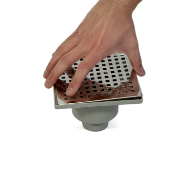 Будкрам купить Душевой трап DRAIN KLEPPER 15x15 см, вертикальный, с сухим затвором, решётка квадрат Sanpreis Душевой трап DRAIN KLEPPER 15x15 см, вертикальный, с сухим затвором, решётка квадрат Sanpreis 2