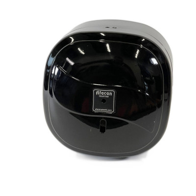 Будкрам купити Великий діспенсер для туалетного паперу з бічним витягуванням, чорний Afacan Plastik